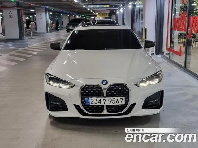 BMW 4 Series (G22) 2023 Белый из Кореи