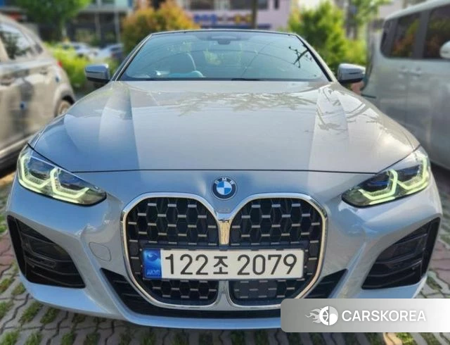 BMW 4 Series (G22) 2022 Серебристо-серый из Кореи