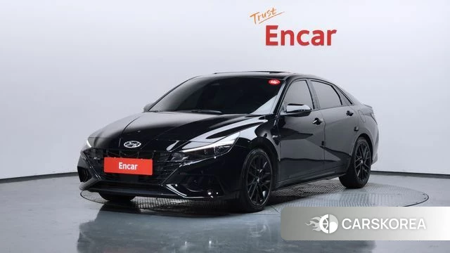 Hyundai Avante (CN7) 2021 Черный из Кореи