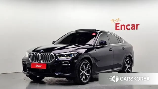 BMW X6 (G06) 2021 Черный из Кореи