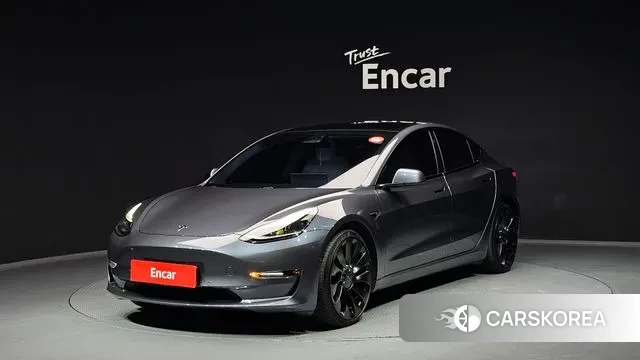 Tesla Model 3 2021 Серый из Кореи