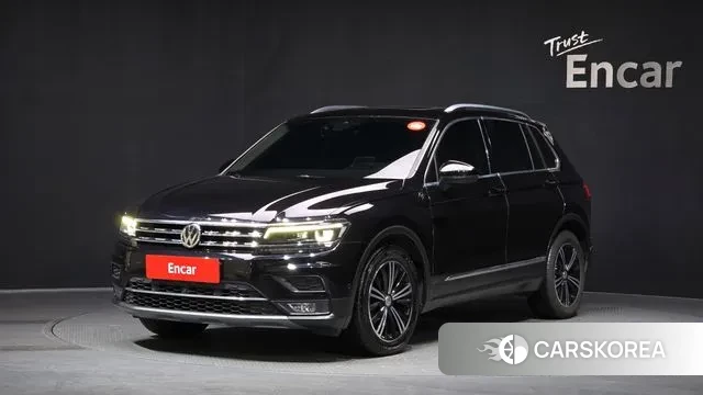 Volkswagen Tiguan second Generation 2020 Черный из Кореи