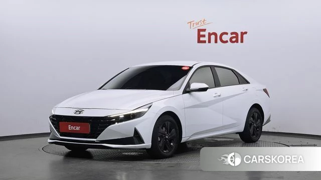 Hyundai Avante (CN7) 2022 Белый из Кореи