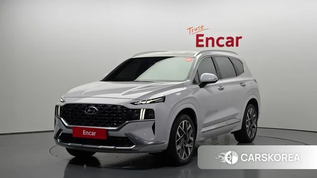 Hyundai The New Santa Fe 2021 Серебристо-серый из Кореи