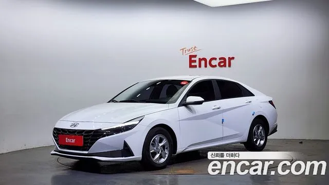 Hyundai Avante (CN7) 2021 Белый из Кореи