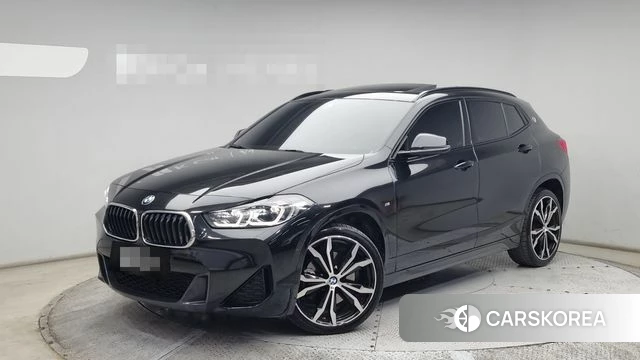 BMW X2 (F39) 2022 Черный из Кореи