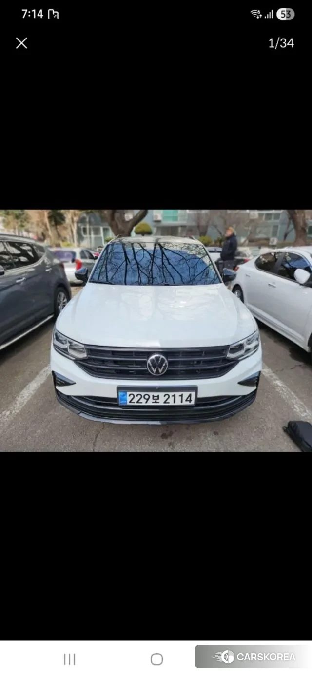 Volkswagen Tiguan second Generation 2023 Белый из Кореи