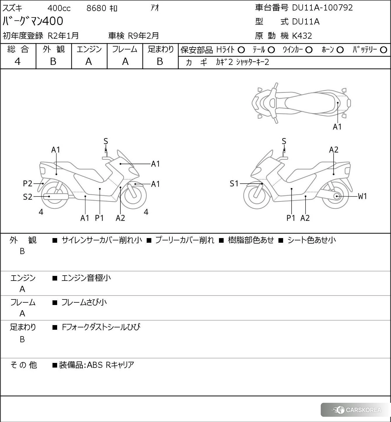 Проданный Suzuki BURGMAN 400 id 3947415 из Японии, фото 5