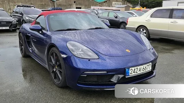 Porsche 718 Boxster 2021 Синий из Кореи