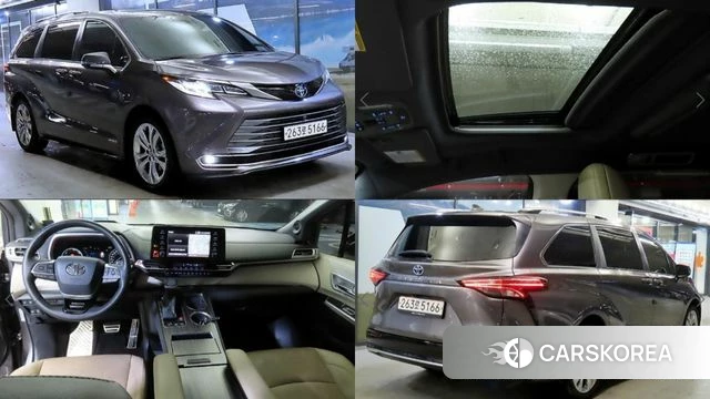 Toyota Sienna 4th Generation 2021 Серый из Кореи