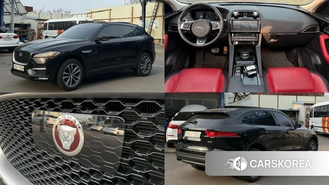 Jaguar F-PACE 2019 Черный из Кореи