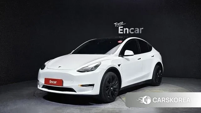 Tesla Model Y 2021 Белый из Кореи