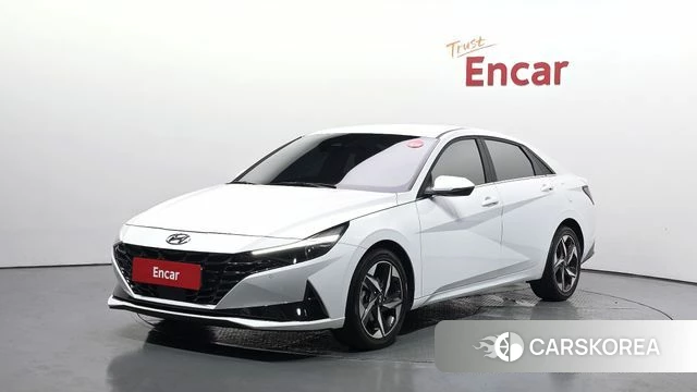 Hyundai Avante (CN7) 2021 Белый из Кореи