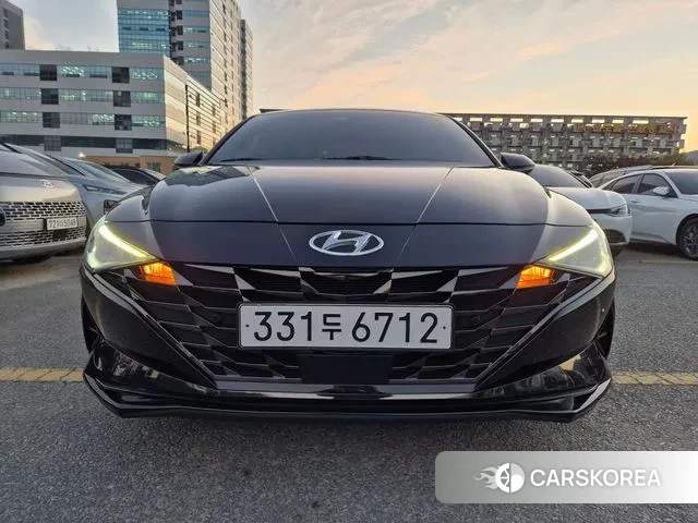 Hyundai Avante (CN7) 2022 Черный из Кореи