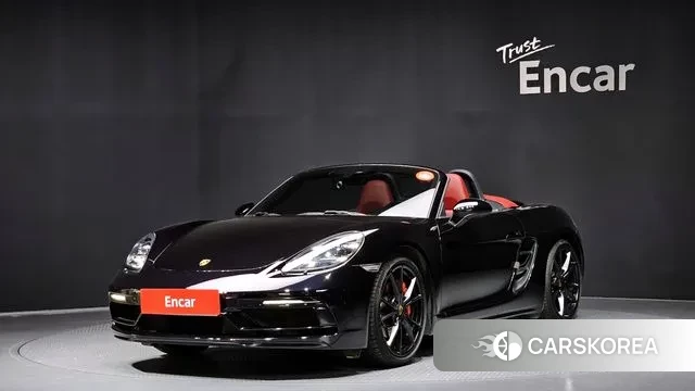 Porsche 718 Boxster 2019 Черный из Кореи