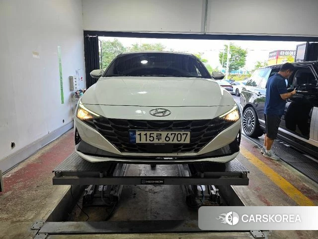 Hyundai Avante (CN7) 2020 Белый из Кореи