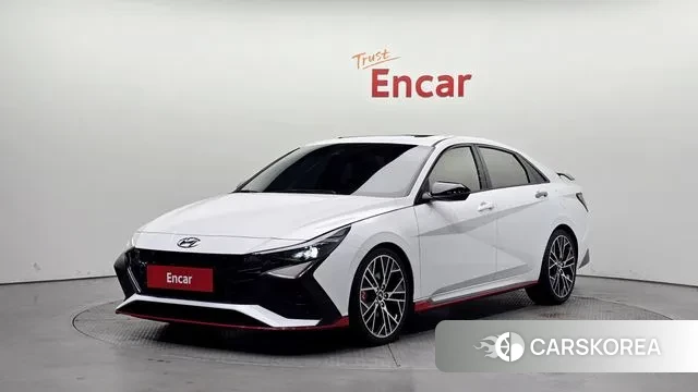 Hyundai Avante (CN7) 2022 Белый из Кореи