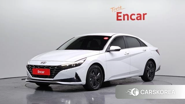 Hyundai Avante Hybrid (CN7) 2021 Белый из Кореи