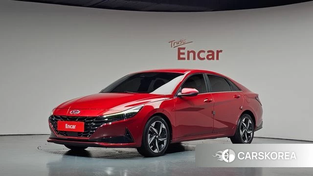 Hyundai Avante (CN7) 2020 Красный из Кореи