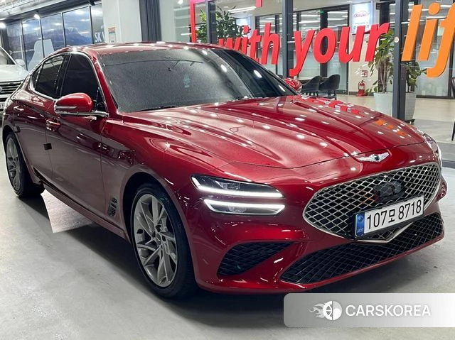 Genesis The New G70 2021 Красный из Кореи