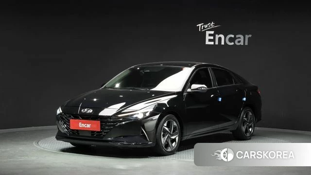 Hyundai Avante (CN7) 2021 Черный из Кореи