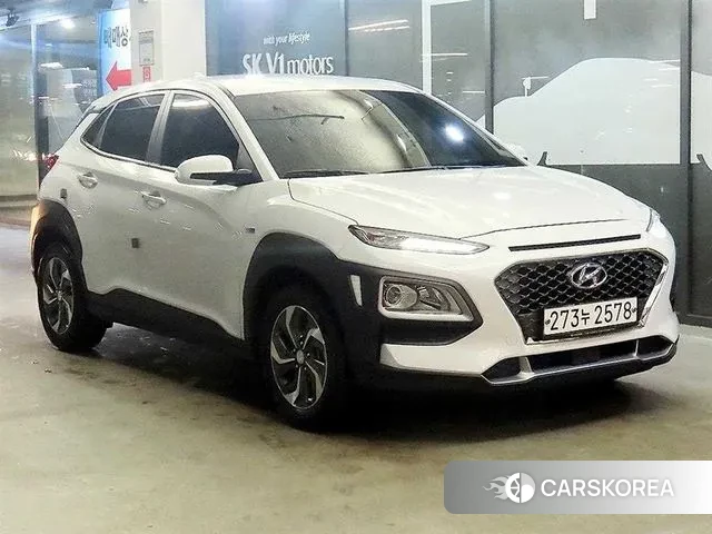 Hyundai Kona Hybrid 2019 Белый из Кореи