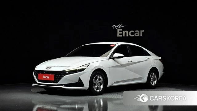 Hyundai Avante (CN7) 2021 Белый из Кореи