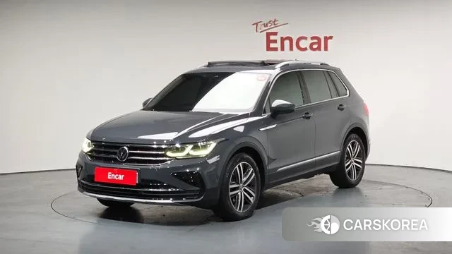 Volkswagen Tiguan second Generation 2021 Серый из Кореи