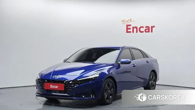 Hyundai Avante (CN7) 2022 Синий из Кореи