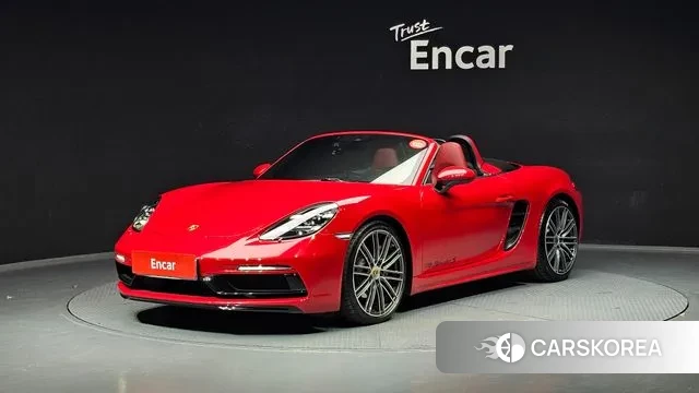 Porsche 718 Boxster 2018 Красный из Кореи