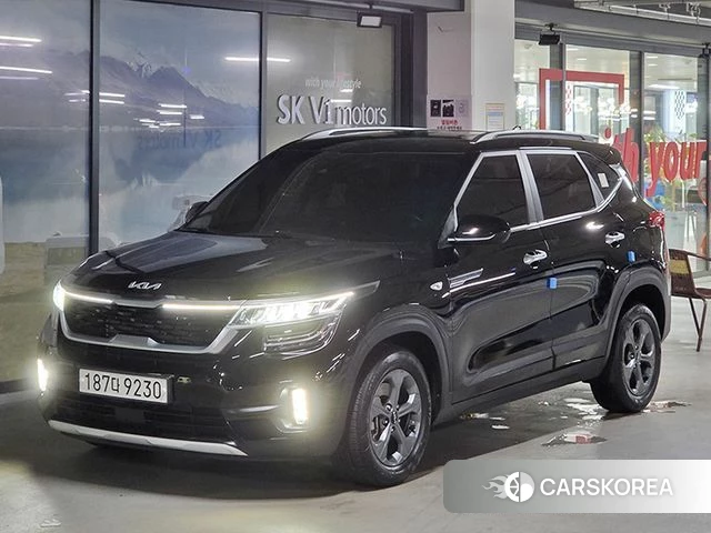 Kia Seltos 2022 Черный из Кореи