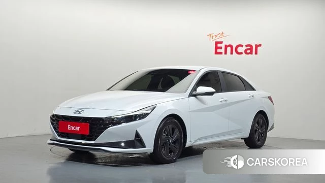 Hyundai Avante Hybrid (CN7) 2021 Белый из Кореи