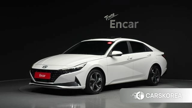 Hyundai Avante (CN7) 2020 Белый из Кореи