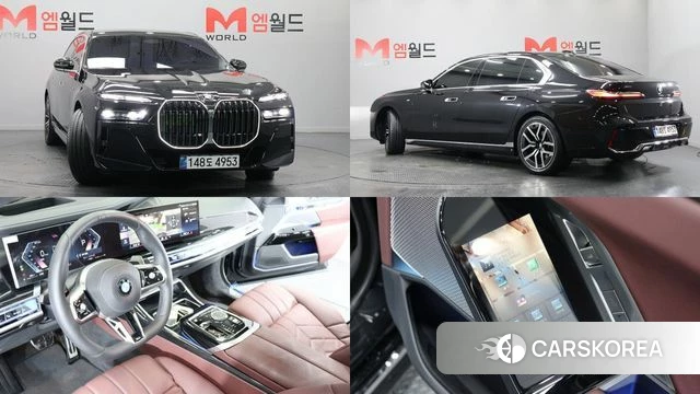 BMW 7 Series (G70) 2025 Черный из Кореи