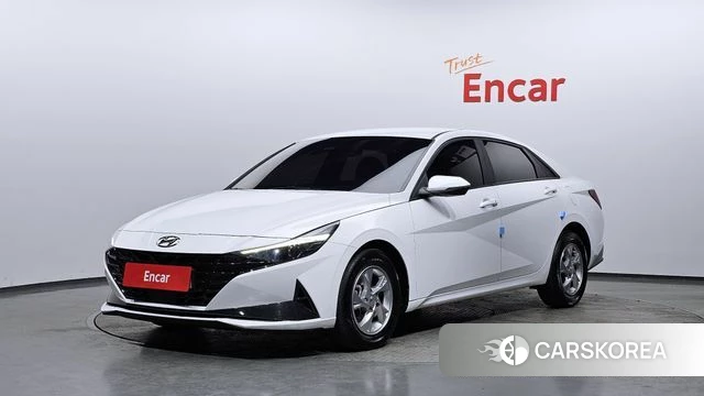 Hyundai Avante (CN7) 2021 Белый из Кореи