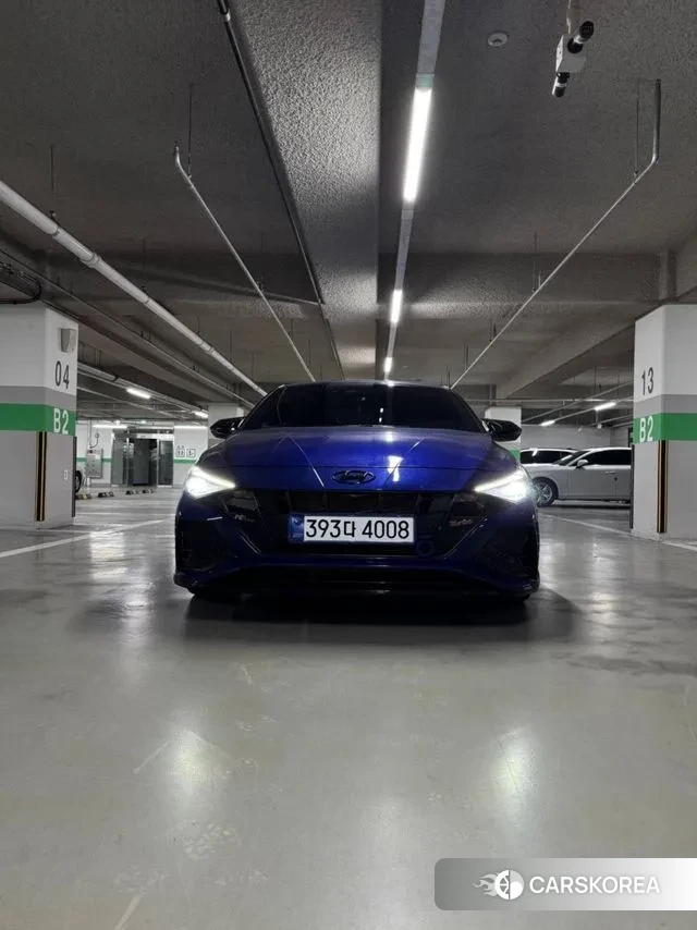 Hyundai Avante (CN7) 2023 Синий из Кореи