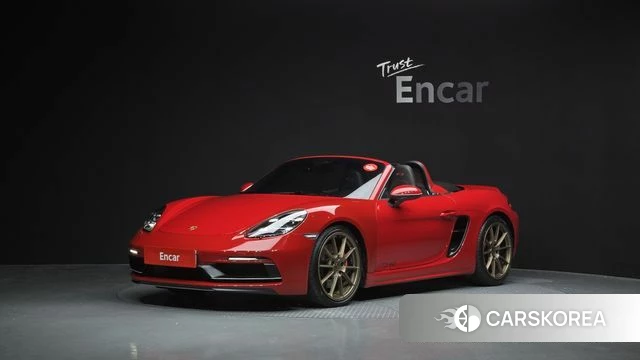 Porsche 718 Boxster 2021 Красный из Кореи