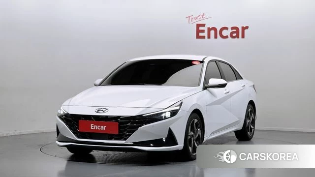 Hyundai Avante (CN7) 2021 Белый из Кореи