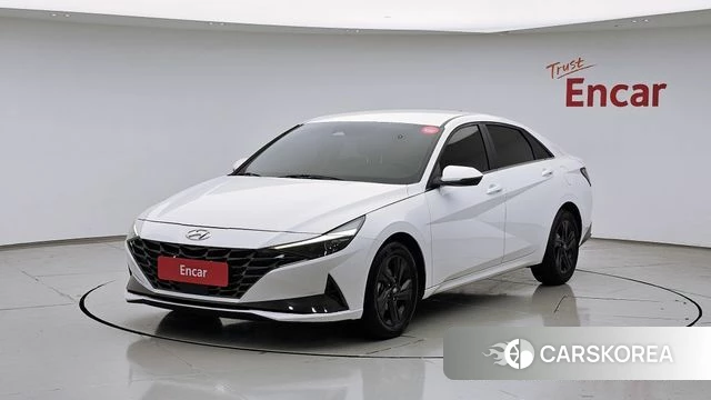 Hyundai Avante (CN7) 2022 Белый из Кореи