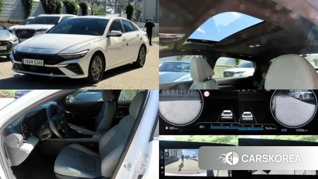 Hyundai The New Avante (CN7) 2023 Белый из Кореи