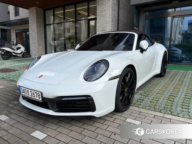 Porsche 911(992) 2021 Белый из Кореи