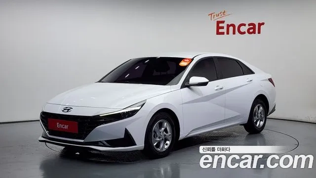 Hyundai Avante (CN7) 2021 Белый из Кореи