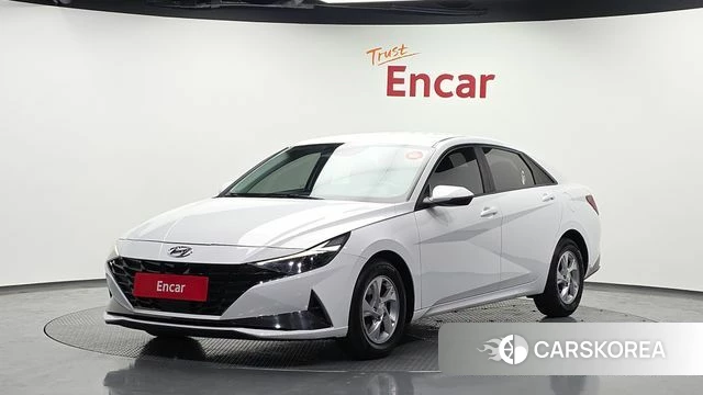 Hyundai Avante (CN7) 2021 Белый из Кореи