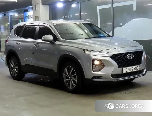 Hyundai Santa Fe TM 2018 Серебристо-серый из Кореи