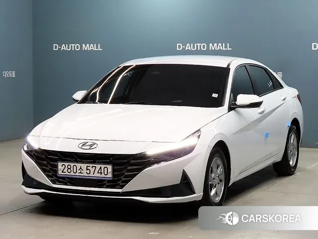 Hyundai Avante (CN7) 2021 Белый из Кореи