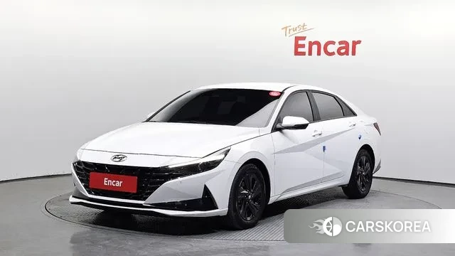 Hyundai Avante Hybrid (CN7) 2022 Белый из Кореи