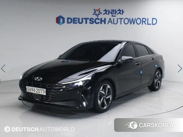 Hyundai Avante (CN7) 2020 Черный из Кореи