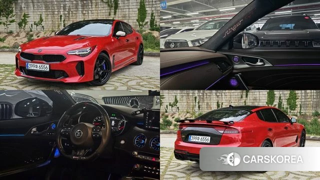 Kia Stinger Meister 2021 Красный из Кореи