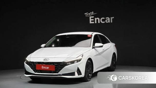 Hyundai Avante (CN7) 2021 Белый из Кореи