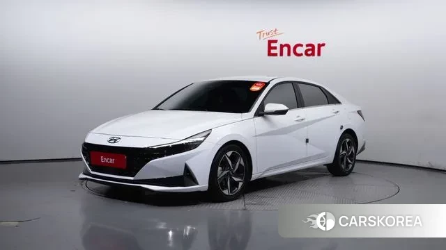 Hyundai Avante (CN7) 2021 Белый из Кореи